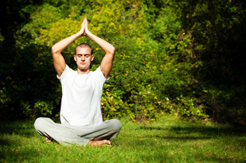 Meditieren beim Yoga